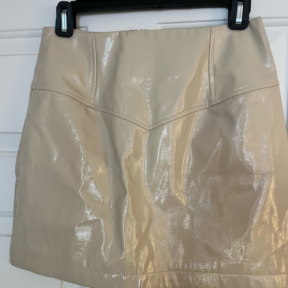 7 For all Mankind faux mini skirt NWT